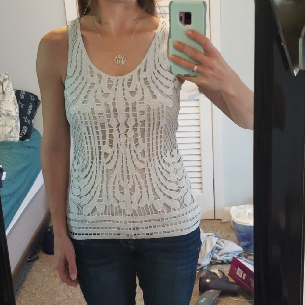 Crocheted tank top